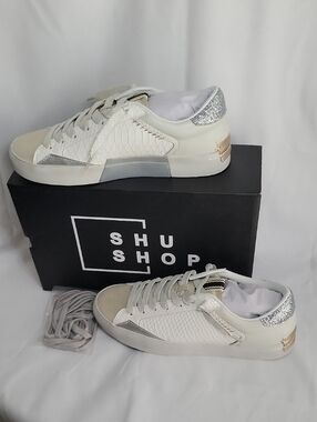 ShuShop Ruby Sneaker In Bone Snake Sz 8.5